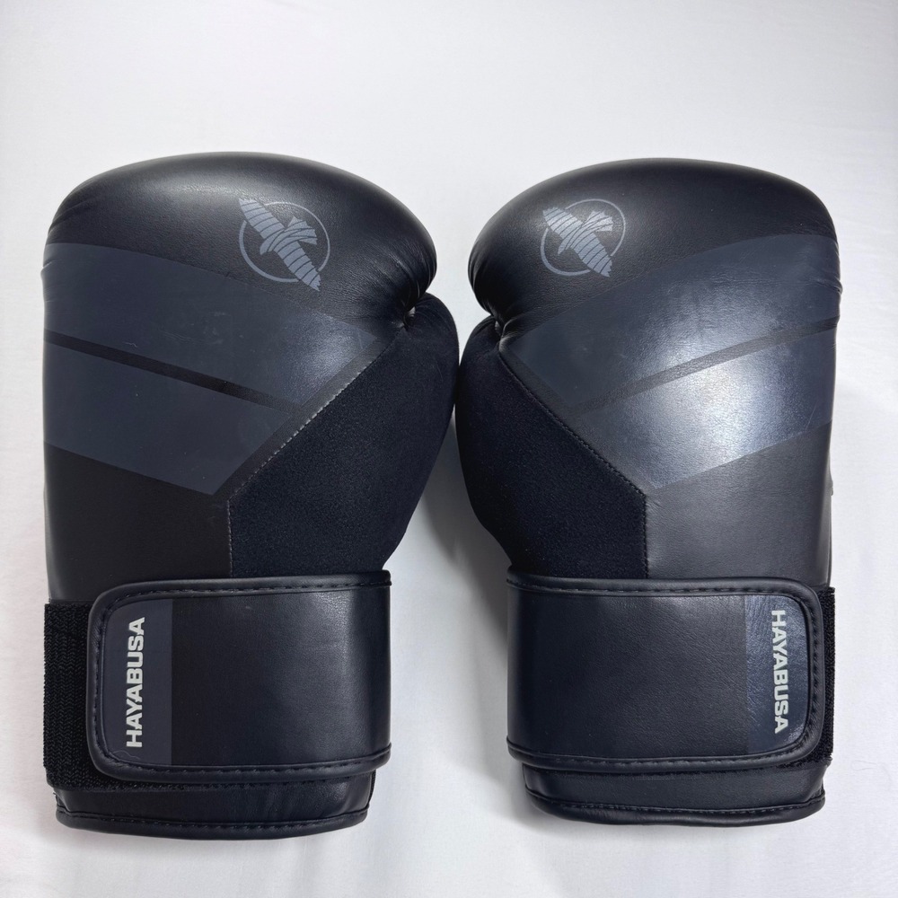 Hayabusa S4 Boxing Gloves Adult Large Black MMA 16 oz Kickboxing EXCELLENT